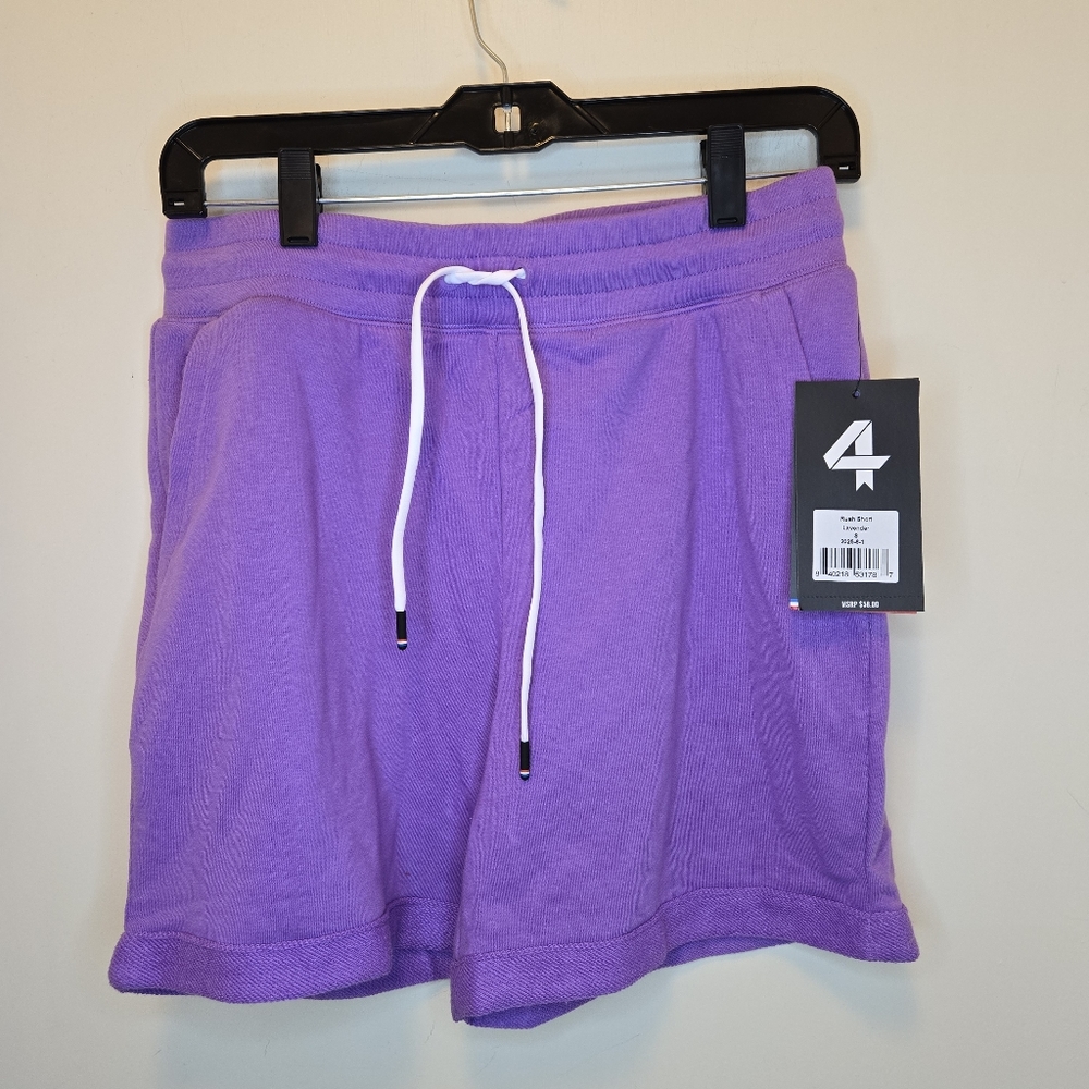 Nwt Fourlaps rush shorts lavender workout